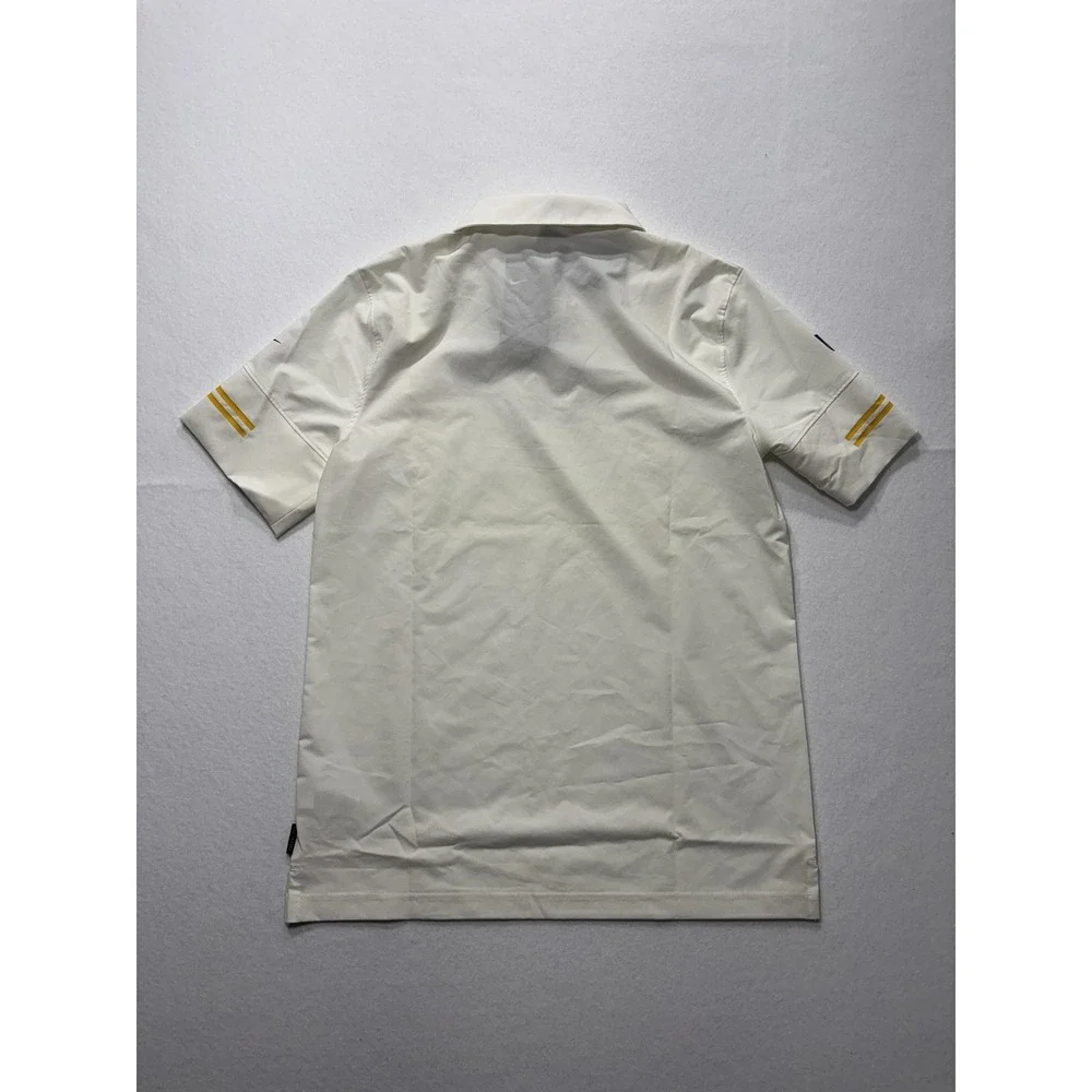 Pittsburgh Steelers Polo Shirt Mens Medium White NFL Football Nike Dri Fit
